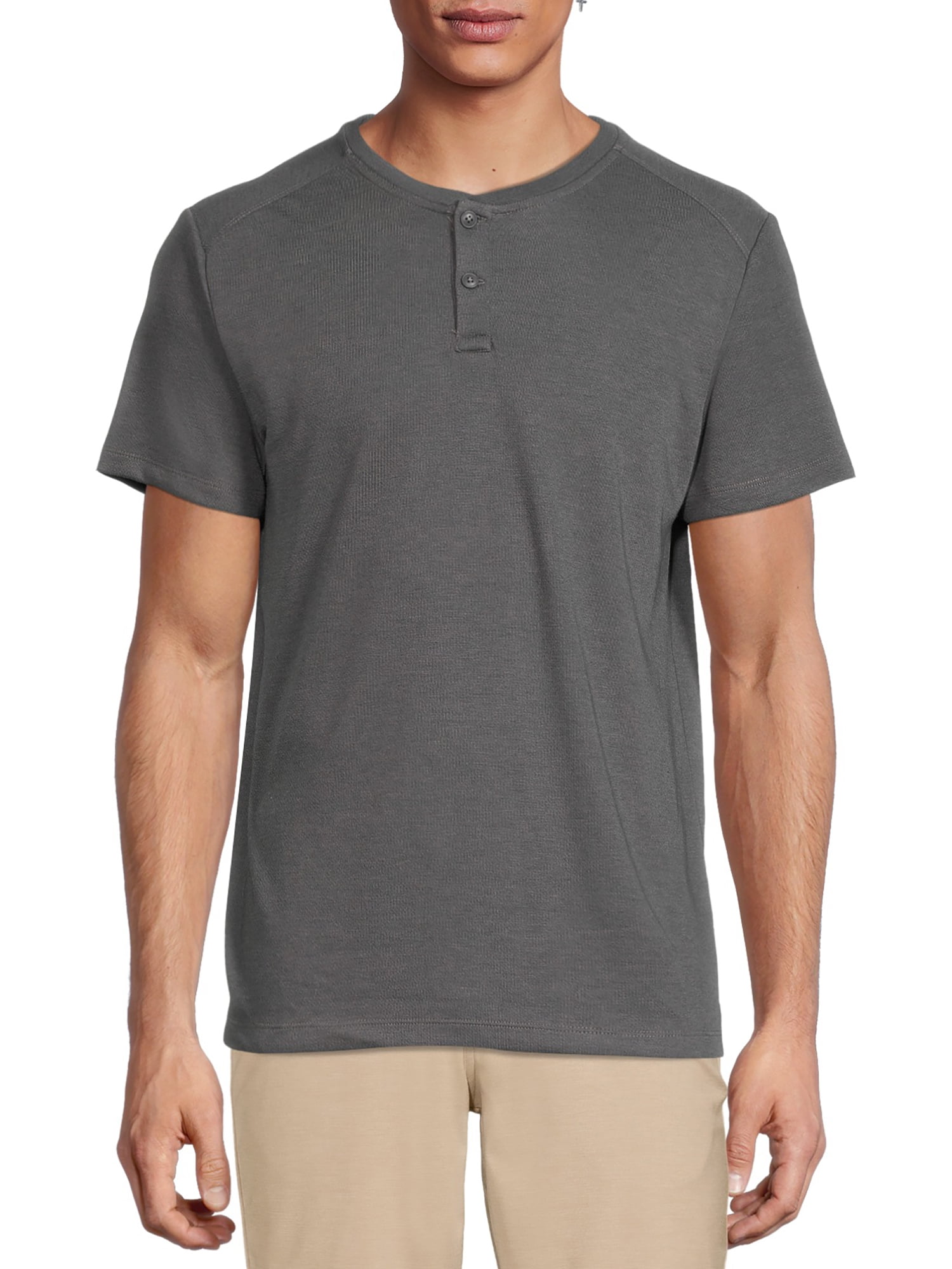 George Men's and Big Men's Short Sleeve Henley Shirt - Walmart.com