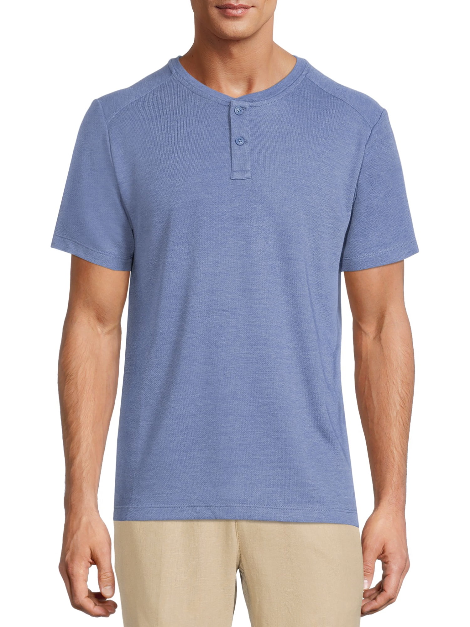 George Men's and Big Men's Short Sleeve Henley Shirt - Walmart.com
