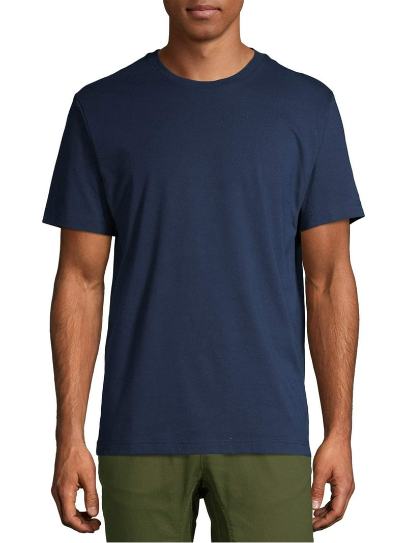 George men's Short Sleeve Solid Crew Tee - Size 3XL Blend