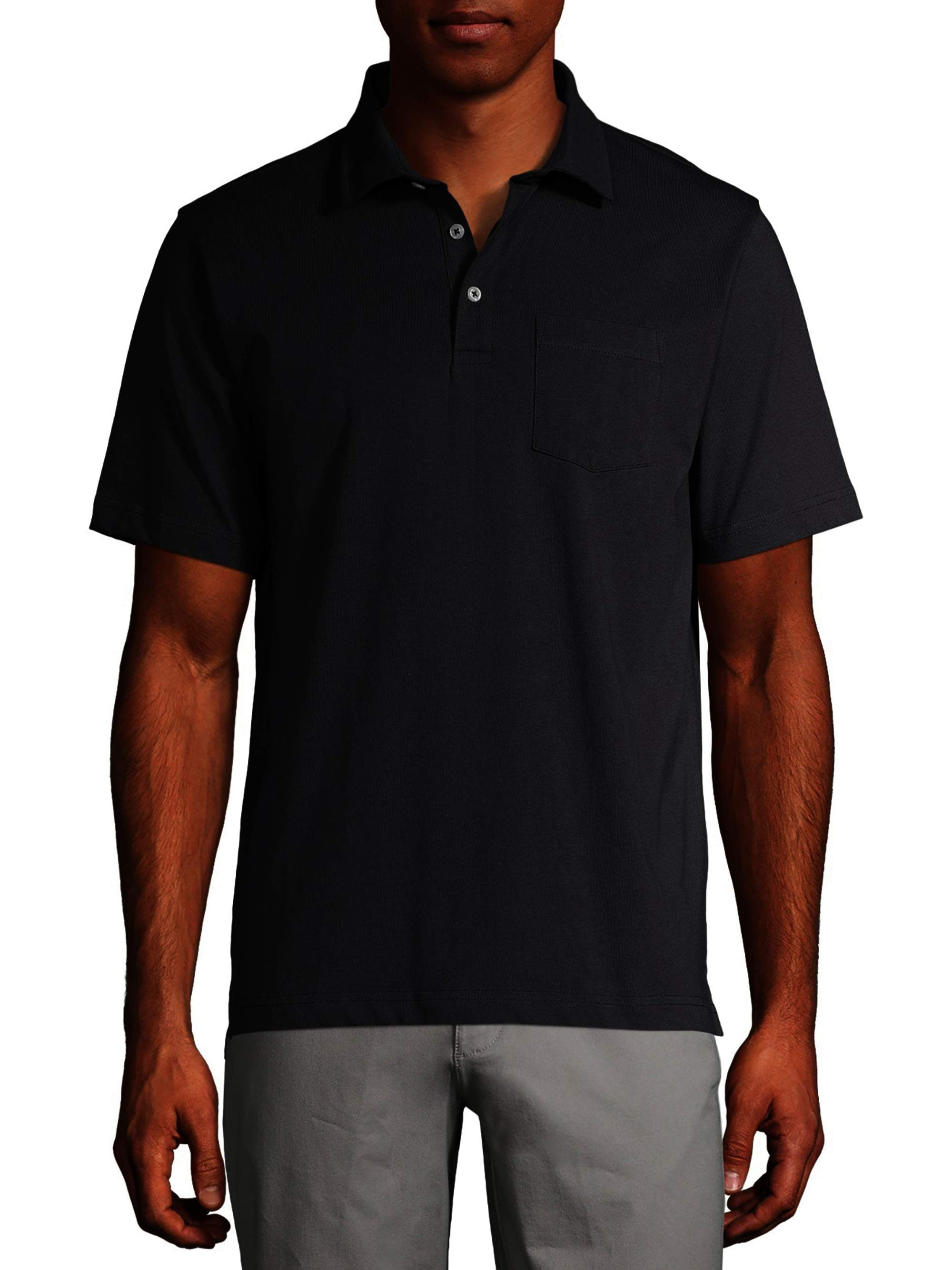 George Men's and Big Men's Short Sleeve Solid Jersey Polo, Available Up ...