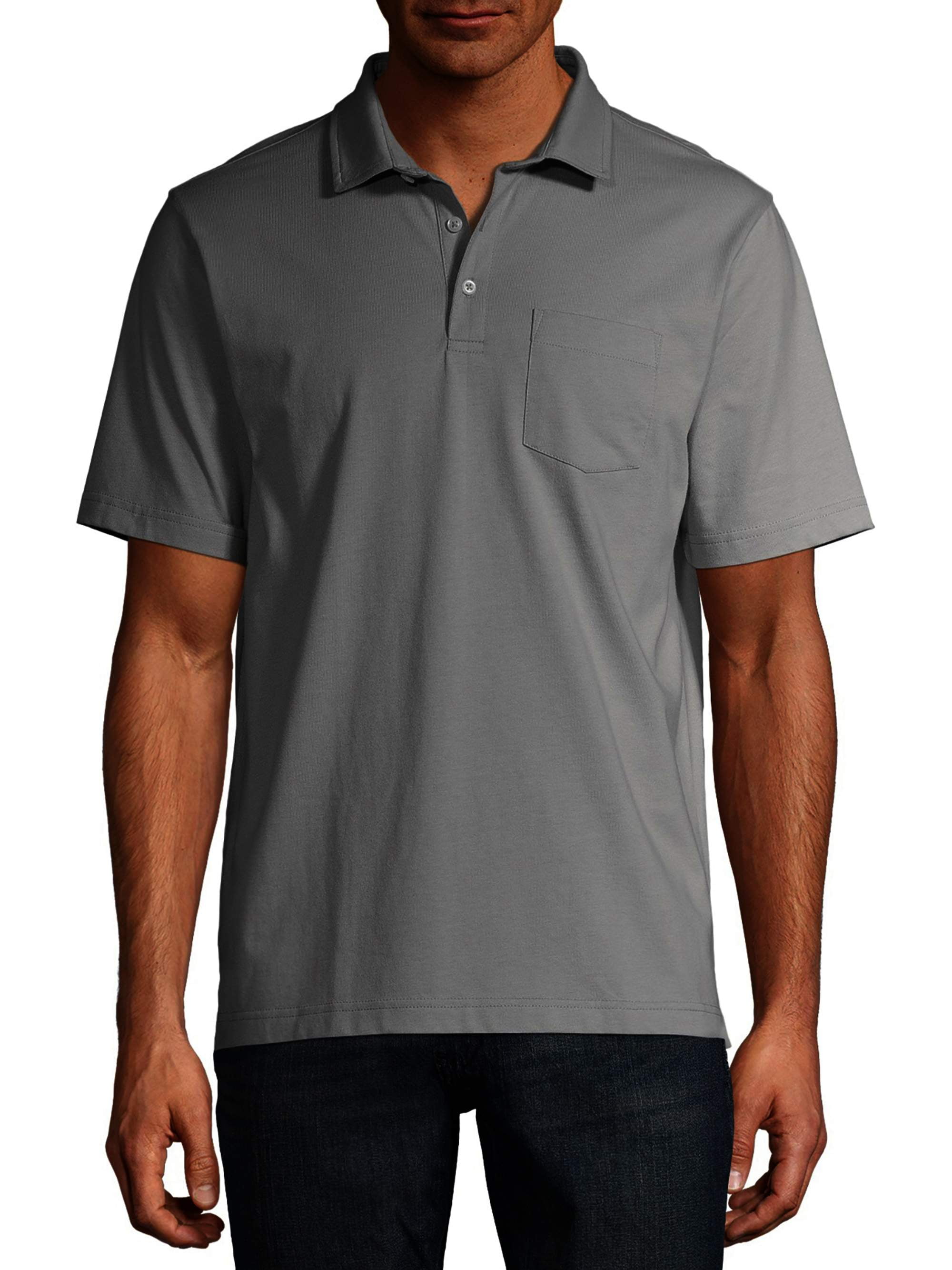 George Men's and Big Men's Short Sleeve Solid Jersey Polo, Available Up ...