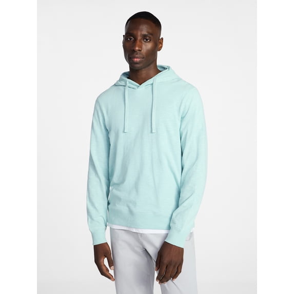 George Men's and Big Men's Slub Hoodie with Long Sleeves, Size S-3XL