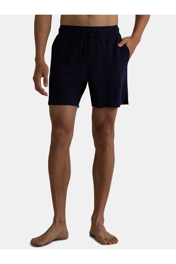 Men's and Big Men's Swim Short, 6" Inseam, Sizes S-3XL