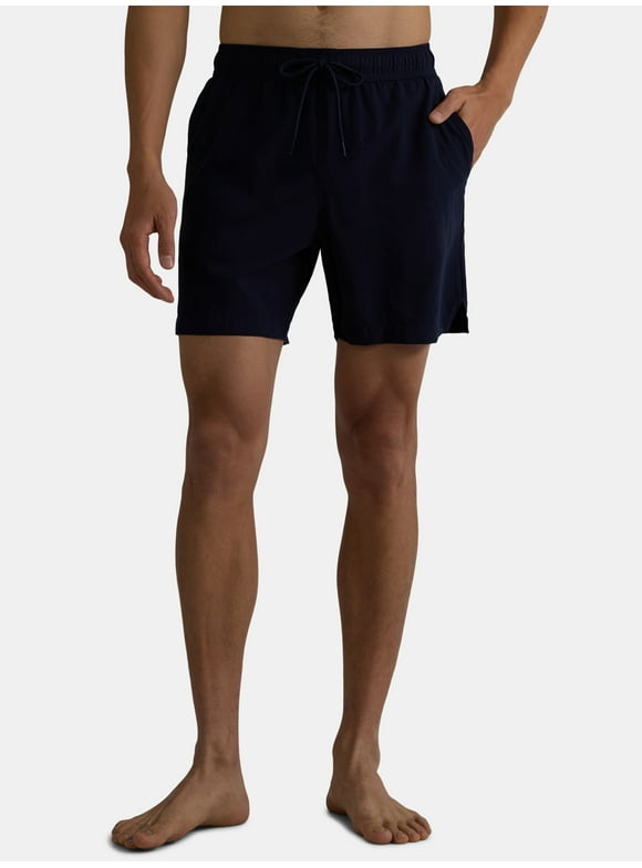 Men's and Big Men's Swim Trunks, 6" Inseam, Sizes S-3XL