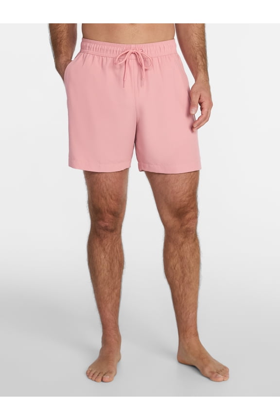Men's and Big Men's Swim Trunks, 6" Inseam, Sizes S-5XL