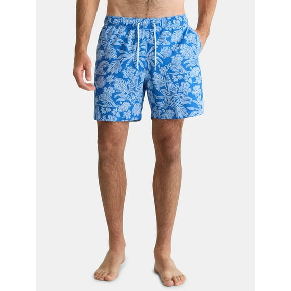 George Men's and Big Men's Swim Trunks, 6" Inseam, Sizes S-3XL