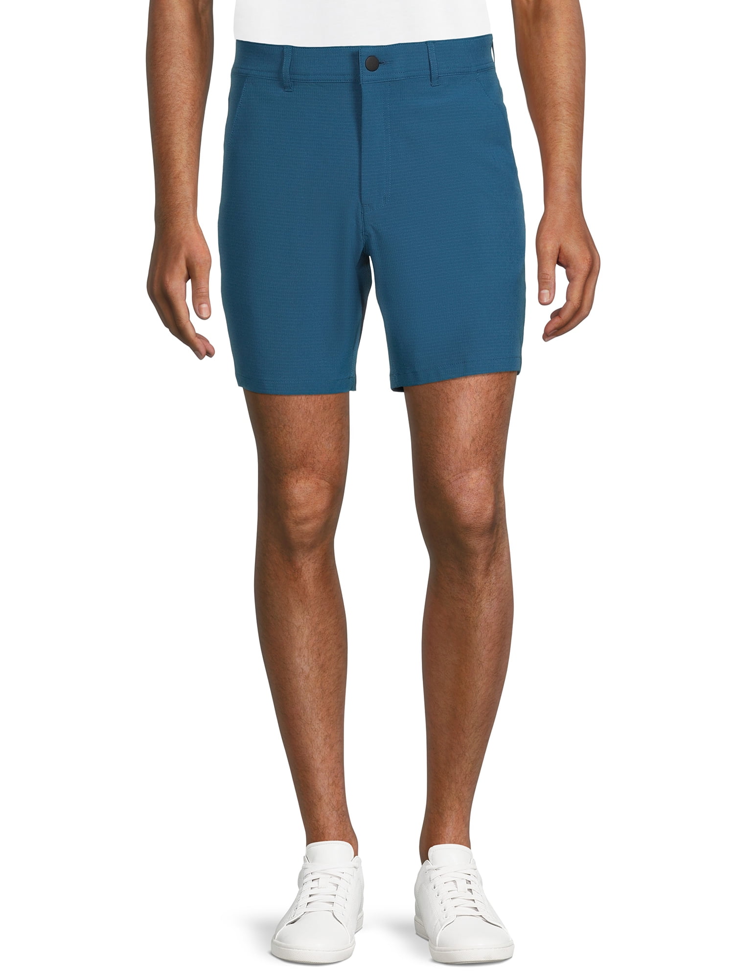 Men's and Big Men's Synthetic Flat Front Shorts, 7” Inseam