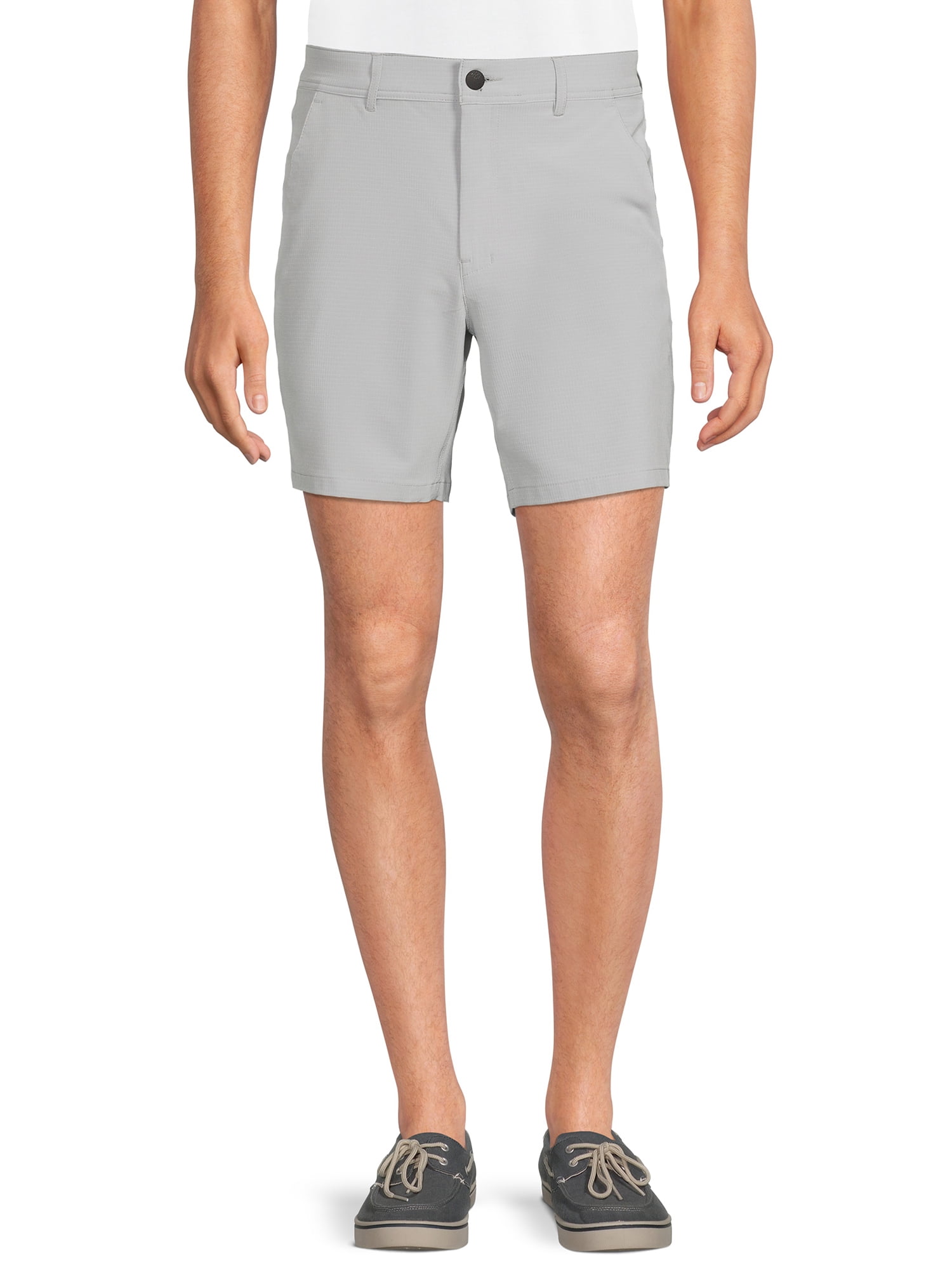 Men's and Big Men's Synthetic Flat Front Shorts, 7” Inseam