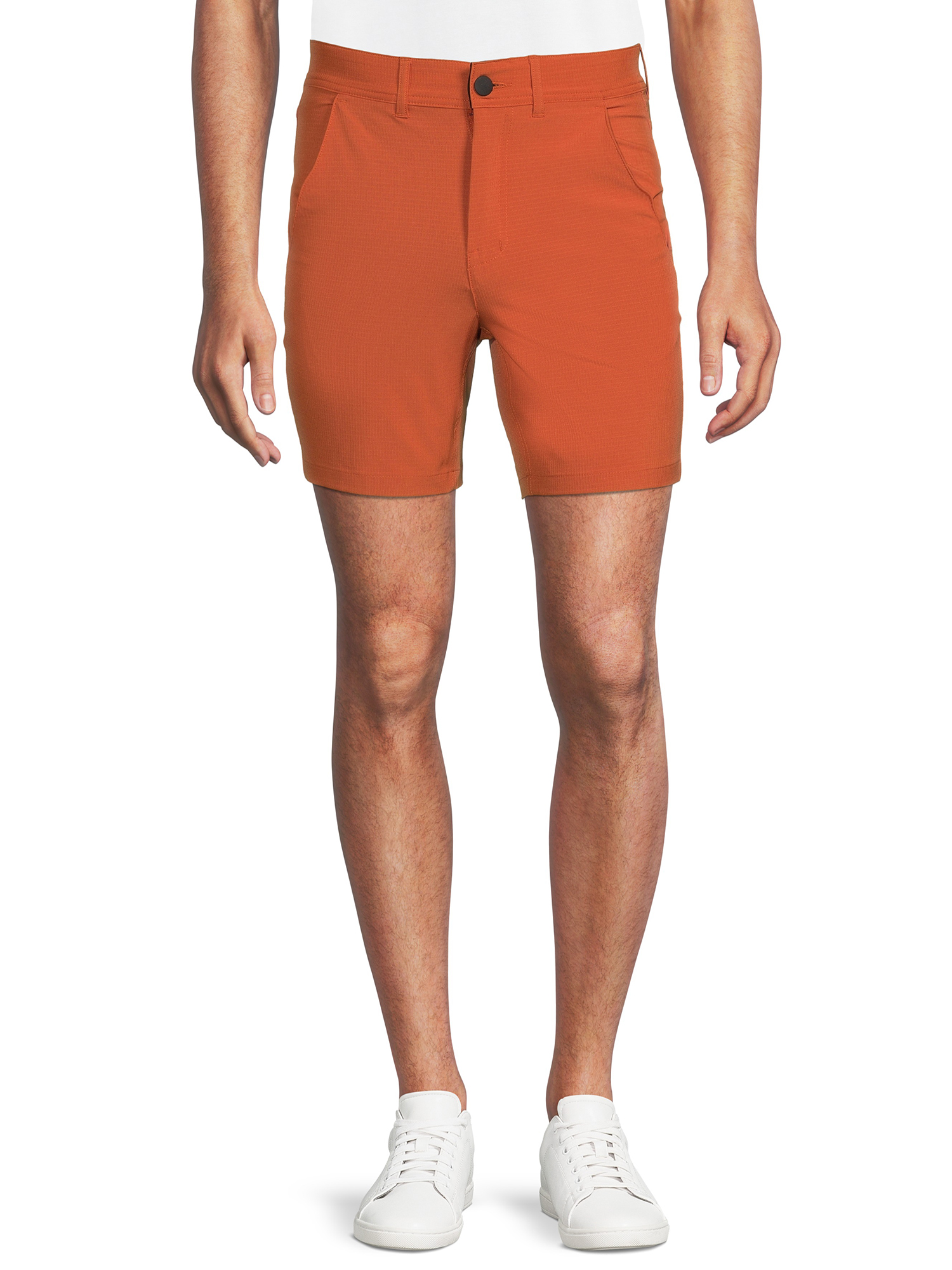 Men's and Big Men's Synthetic Flat Front Shorts, 7” Inseam