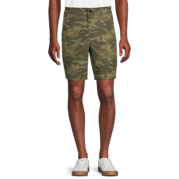 Men's and Big Men's Synthetic Flat Front Shorts, 9" Inseam