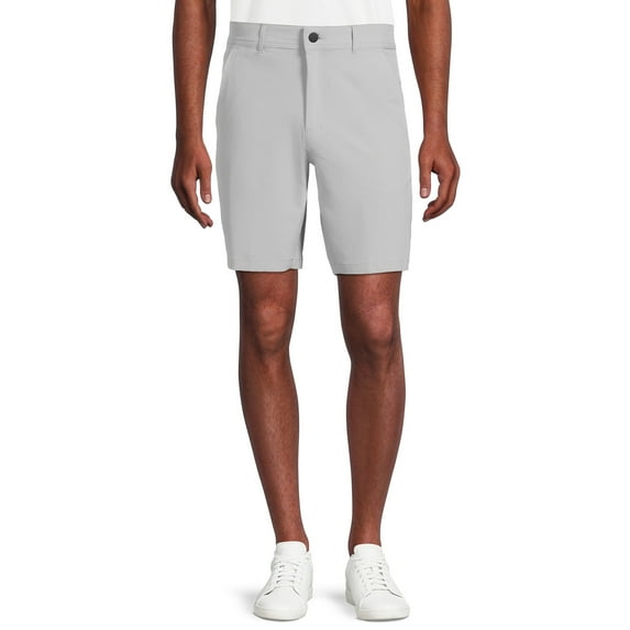 George Men's and Big Men's Synthetic Flat Front Shorts, 9" Inseam