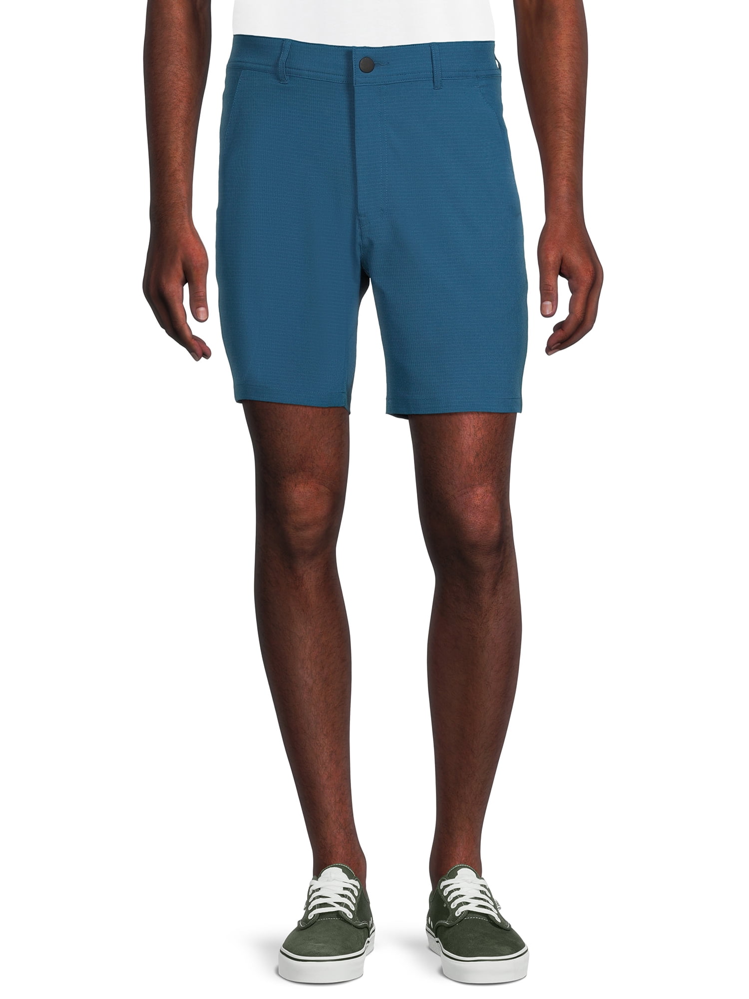 Men's and Big Men's Synthetic Flat Front Shorts, 9" Inseam