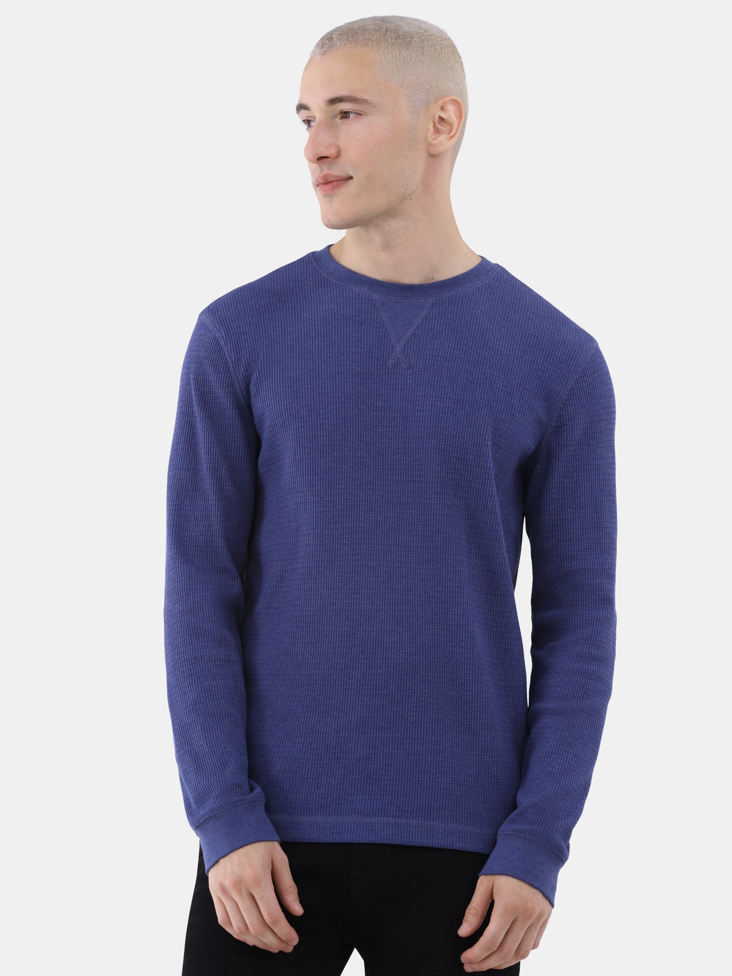 George Men's & Big Men’s Crewneck Thermal Shirt with Long Sleeves, Sizes XS-3XLT
