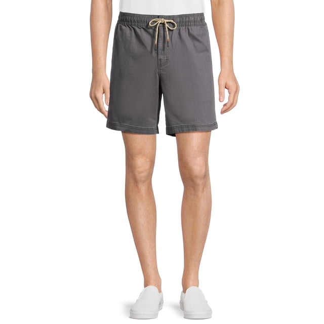 George Men's and Big Men's Twill Pull On Shorts with Drawstring Waist ...