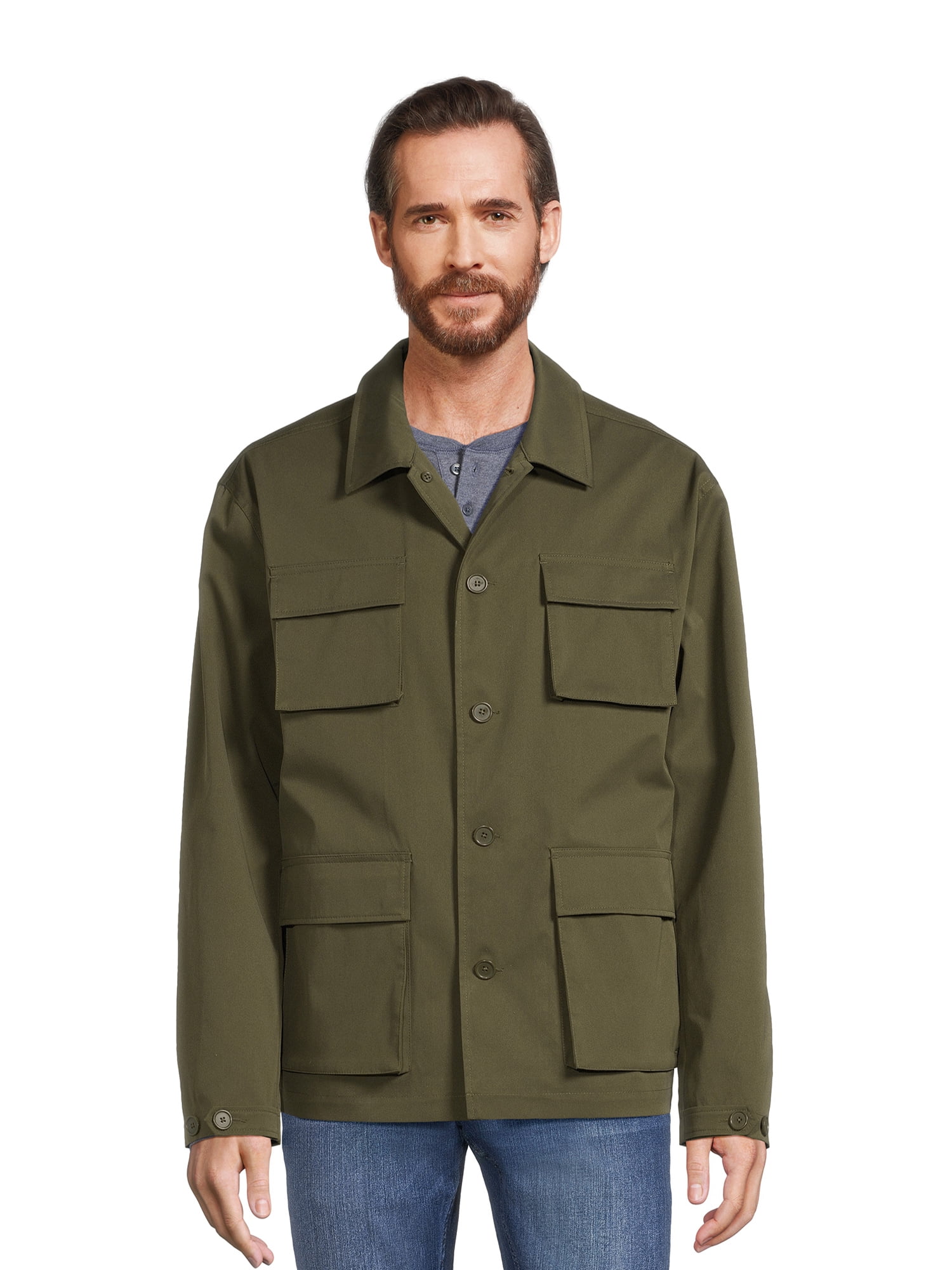 George Men’s and Big Men’s Utility Jacket, Sizes S-3XL - Walmart.com