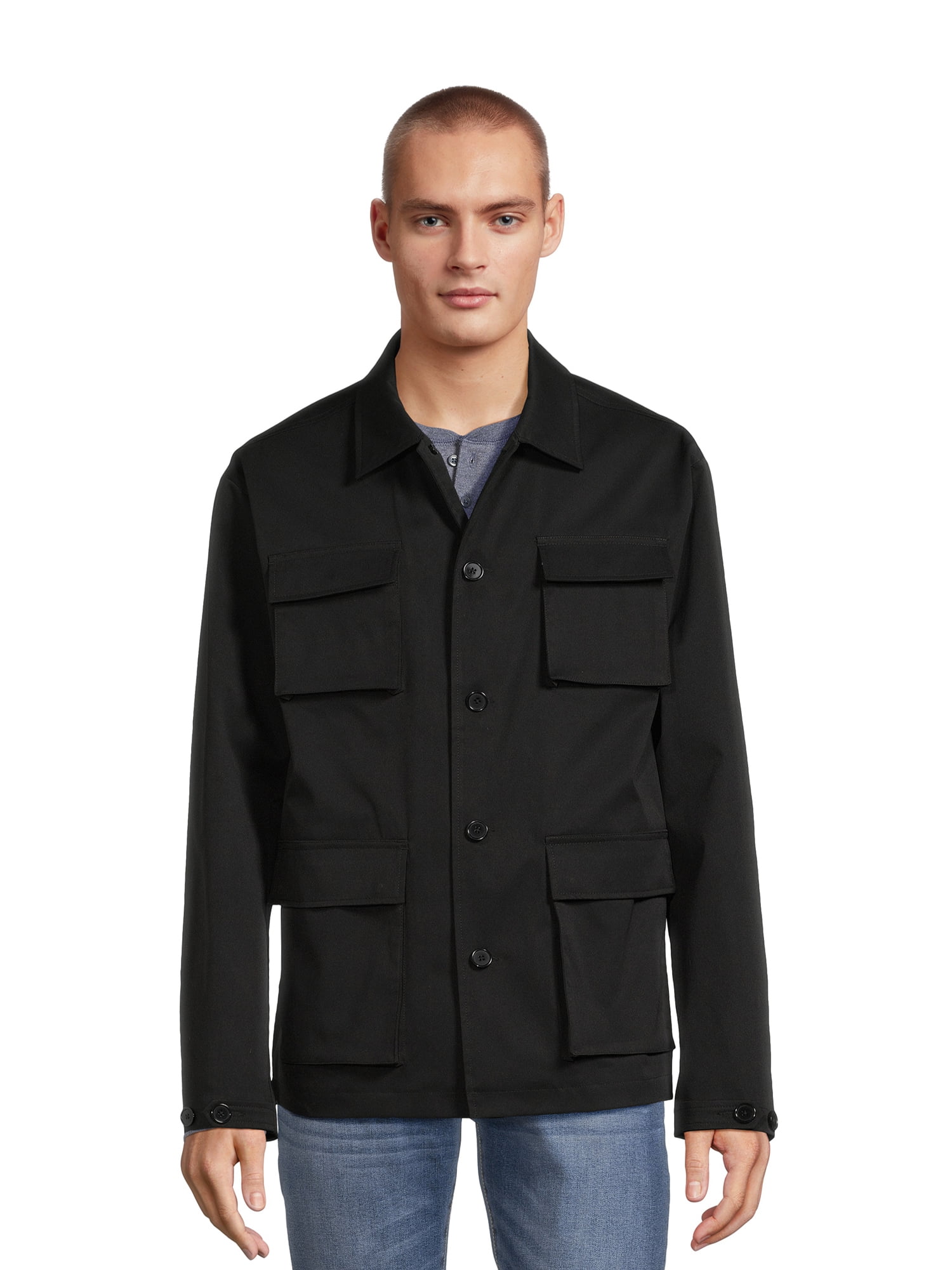 Men’s and Big Men’s Utility Jacket, Sizes S3XL