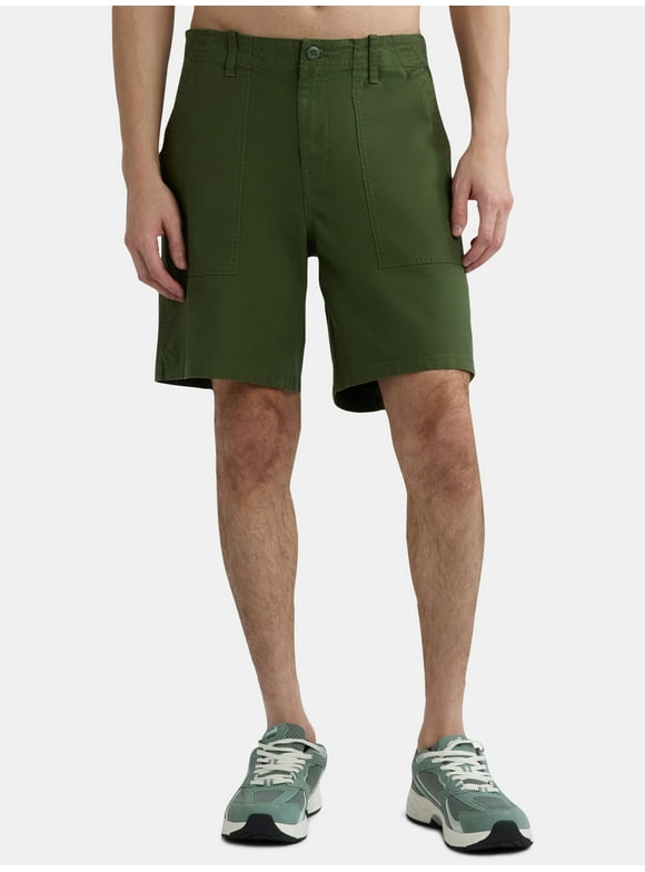 Men's and Big Men's Utility Shorts, 10" Inseam, Sizes 30-46
