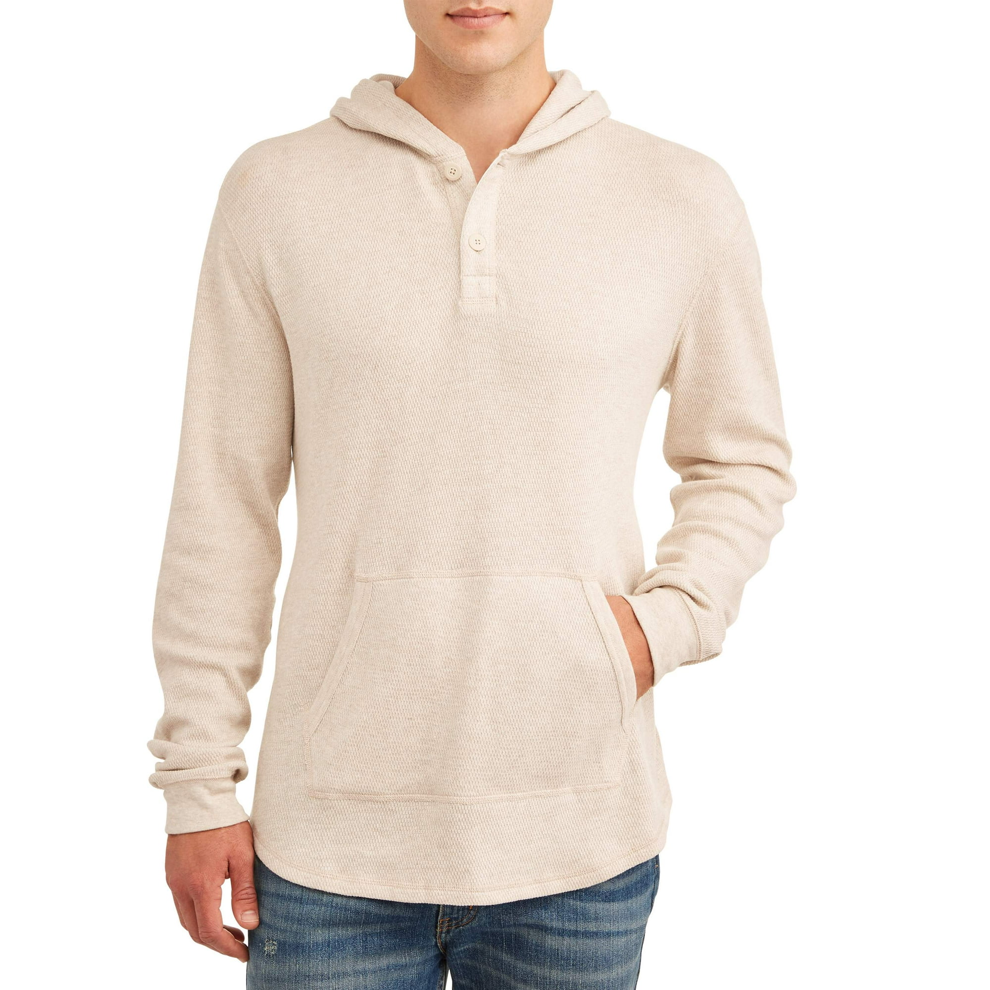 George Men's and Big Men's Waffled Pique Fashion Henley Hoodie, up to Size  5XL - Walmart.com