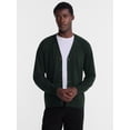 George Men's and Men's Big & Tall Saddle Shoulder Cardigan, Lightweight ...
