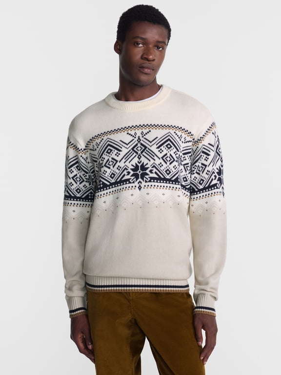 Men's and Men's Big & Tall Alpine Crewneck Sweater, Midweight, Sizes XS-3XLT
