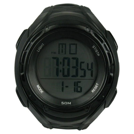 George Mens Digital Sport Wristwatch Plastic Strap
