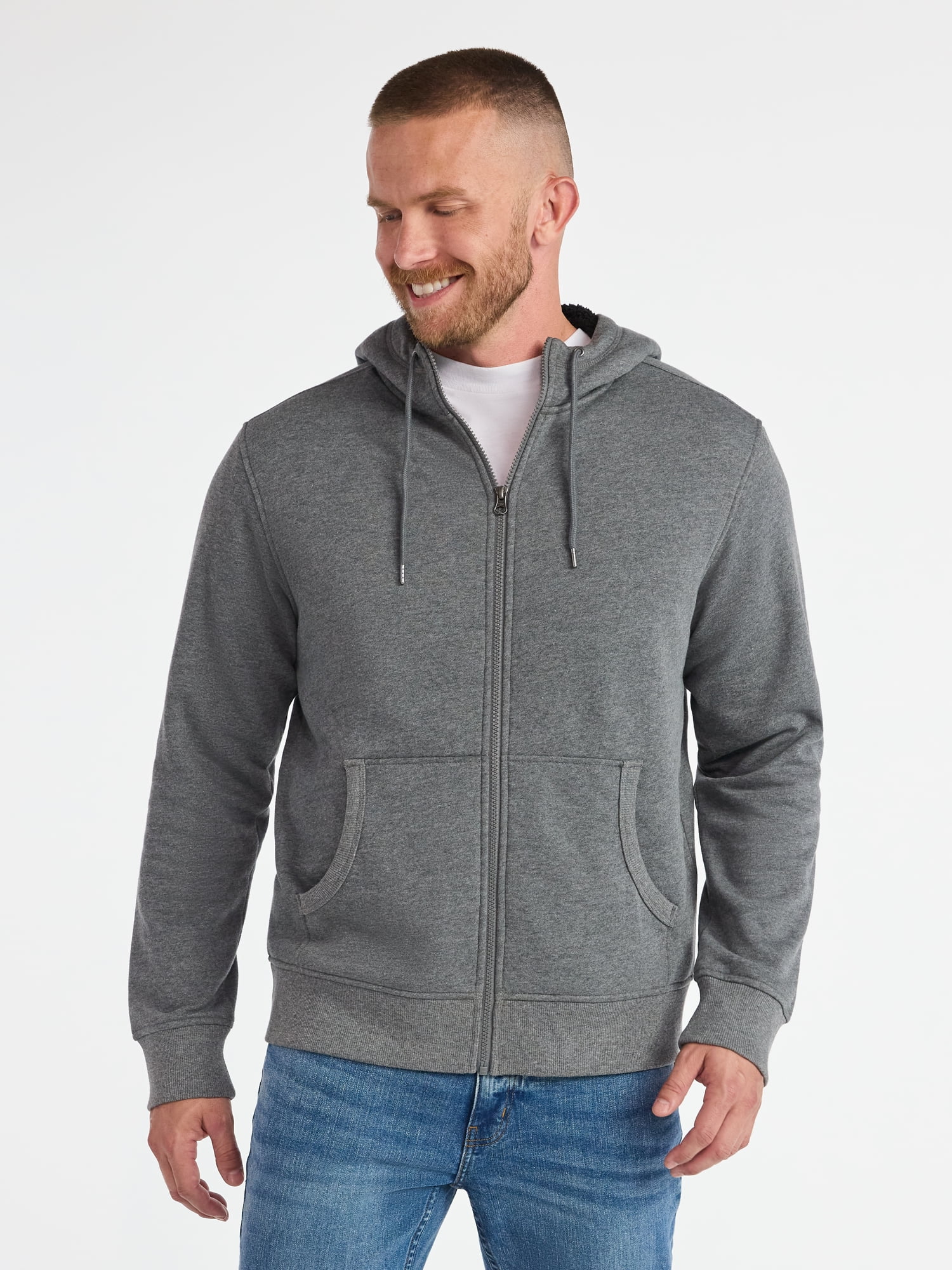 George Men's High Pile Fleece Thermal Hoodie, Sizes S-3XL