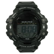 George Mens Solar Digital Wristwatch Plastic Strap