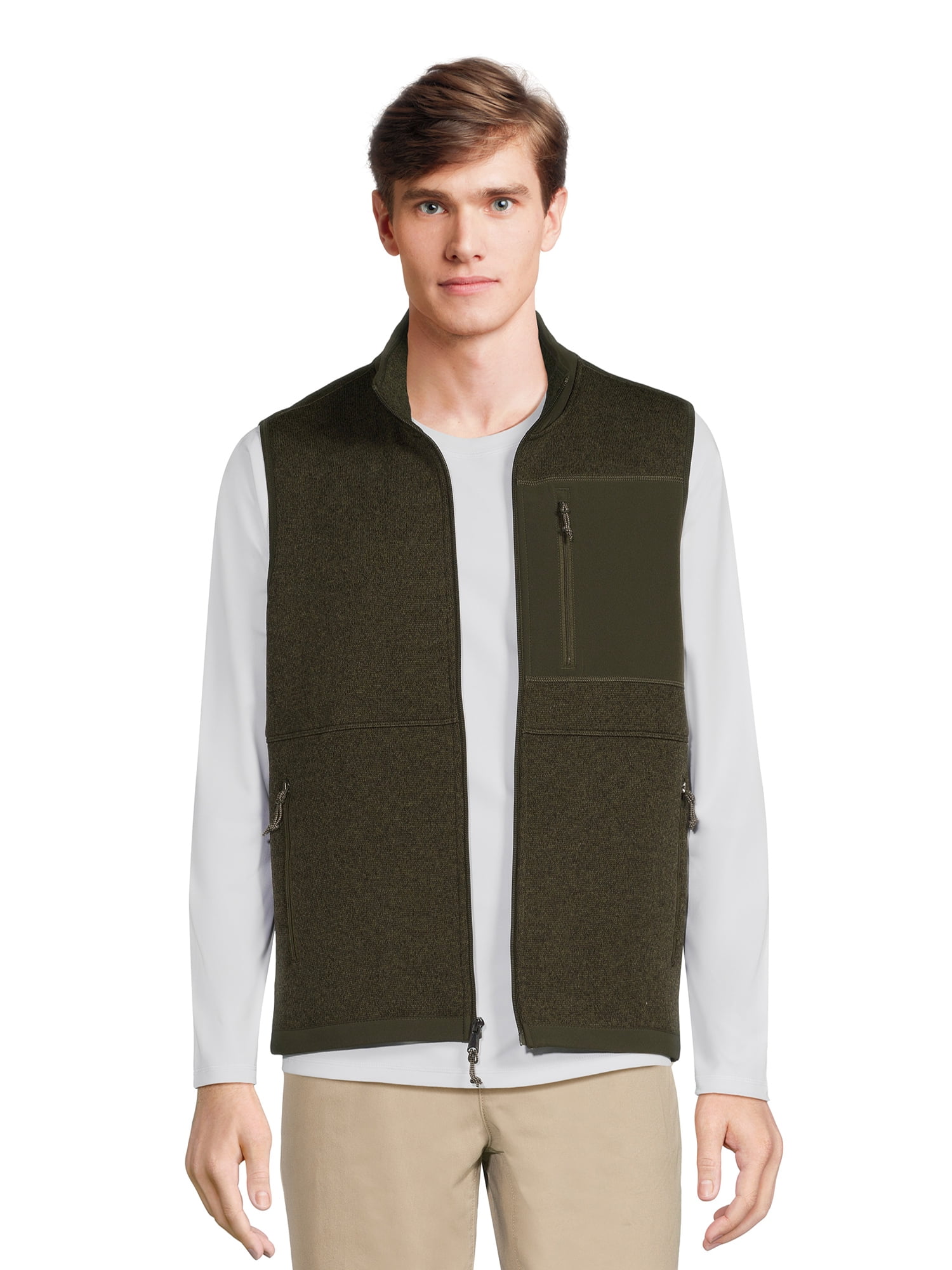 Mens fleece top vest walmart