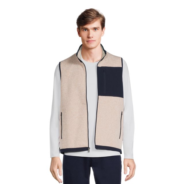 Mens Sweater Fleece Vest