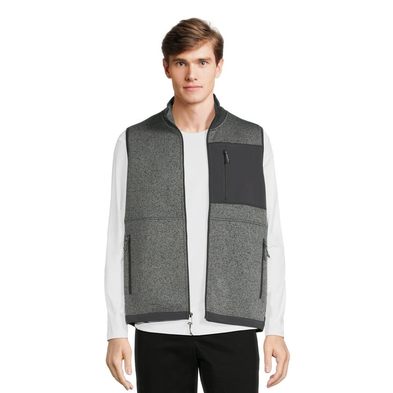 George Mens Sweater Fleece Vest Walmart