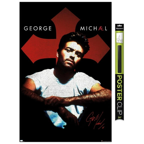 George Michael - Cross Wall Poster, 22.375" x 34"