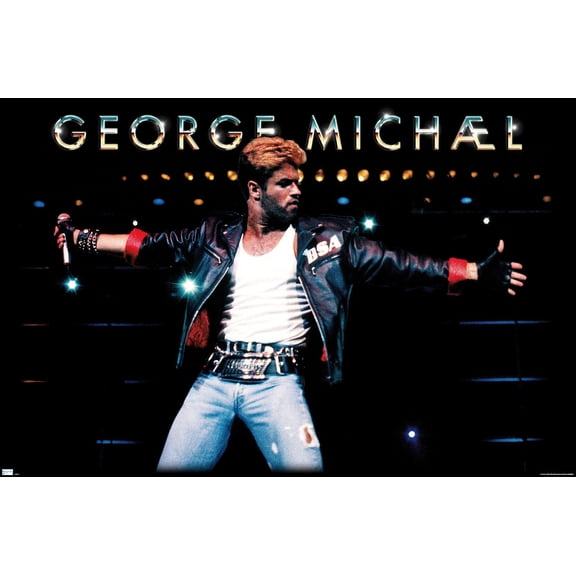 George Michael - Faith Wall Poster, 14.725" x 22.375"
