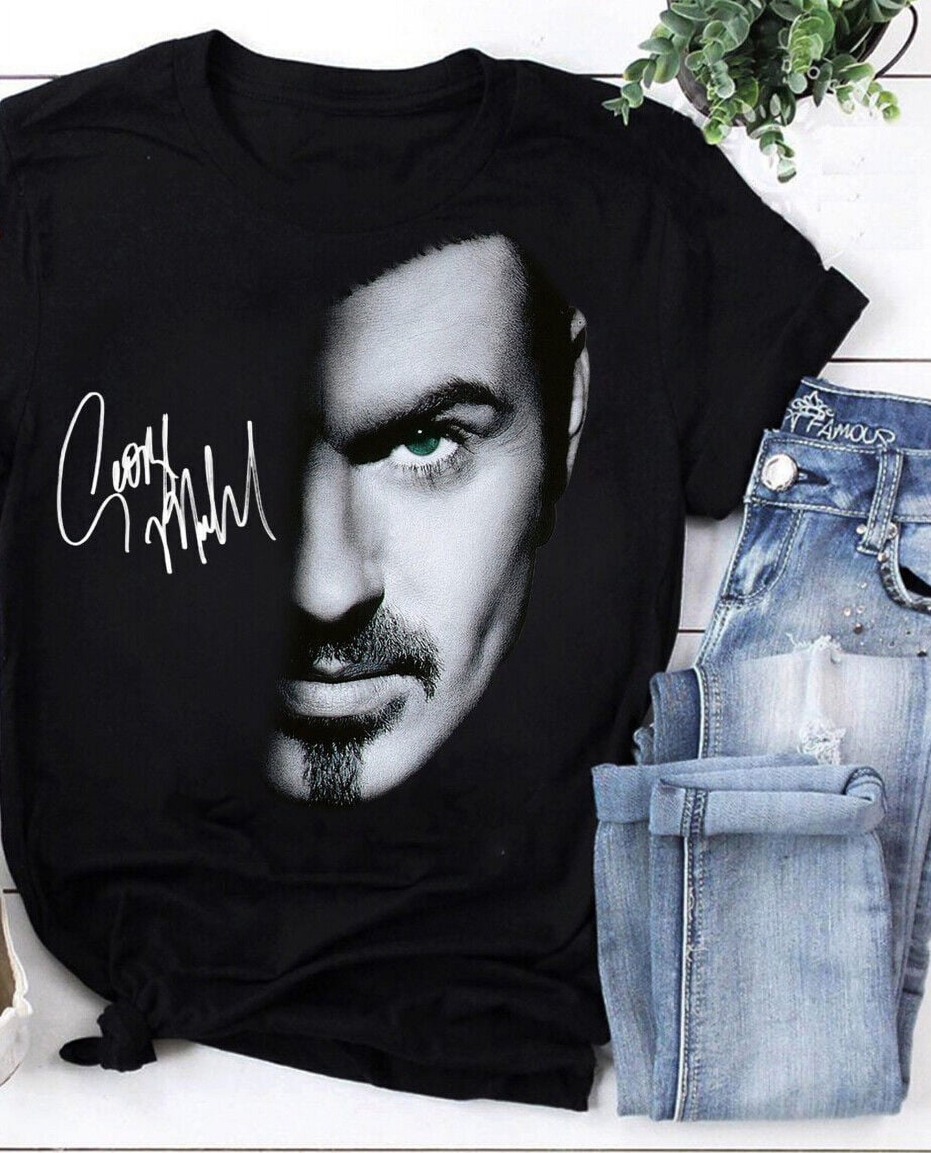 George Michael Singer Short Sleeve Full Size Black Men Women Shirt