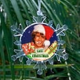 thumbnail image 1 of George Michael Wham Last Christmas Snowflake Blinking Light-Up Holiday Tree Ornament Batteries Included, 1 of 4