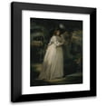 thumbnail image 1 of George Morland 15x18 Black Modern Framed Museum Art Print Titled - Portrait of a Girl in a Garden, 1 of 5