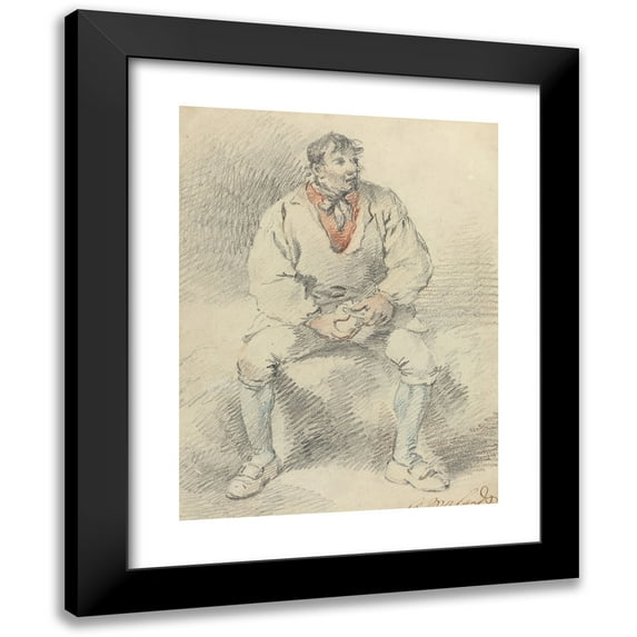 George Morland 15x18 Black Modern Framed Museum Art Print Titled - The Mid-Day Meal (1790s)