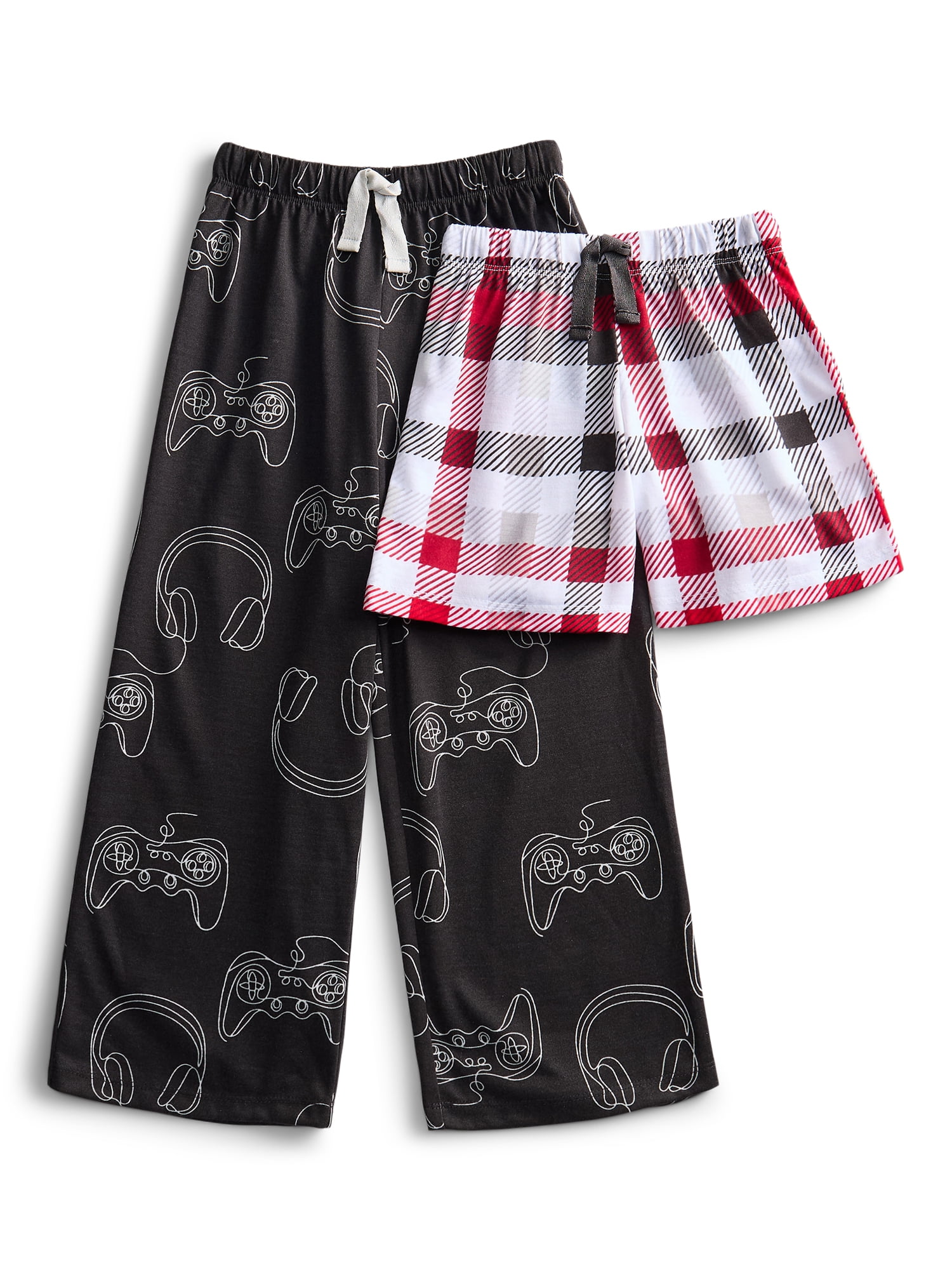 Wonder Nation Boys Sleep Pants and Shorts Set, 2-Pack, Sizes 4-18