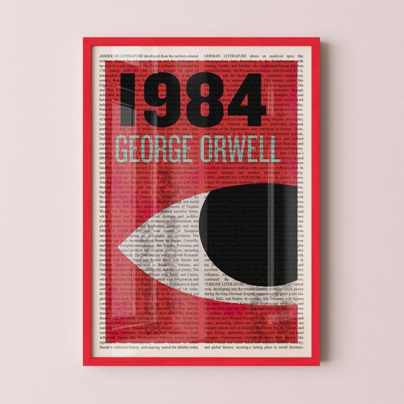 George Orwell 1984 Wall Art Print, Unframed Paper Poster 8x10in