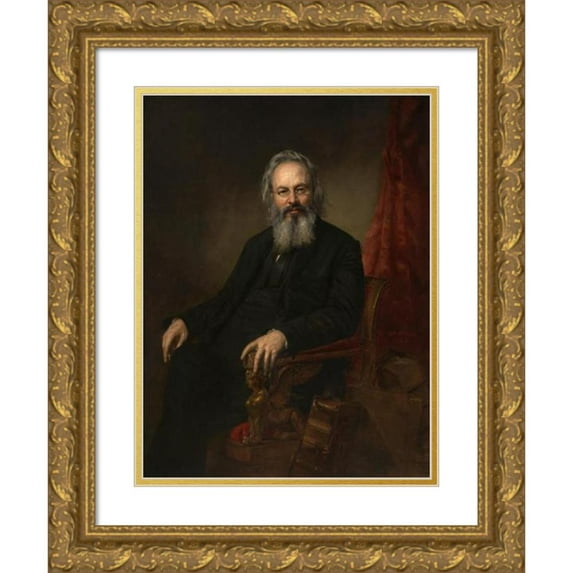 George Peter Alexander Healy 19x24 Gold Ornate Framed and Double Matted Museum Art Print Titled - Orestes Brownson (1863)