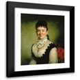 thumbnail image 1 of George Peter Alexander Healy 20x23 Black Modern Framed Museum Art Print Titled - Mrs. Albert J. Myer (Catherine Walden) (1876), 1 of 5