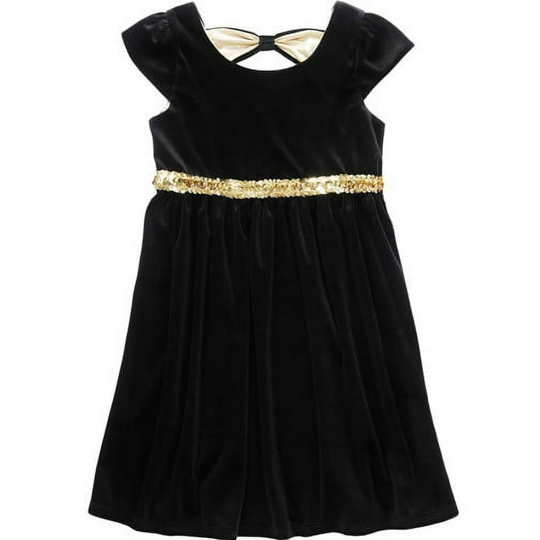 Walmart girls black best sale dress