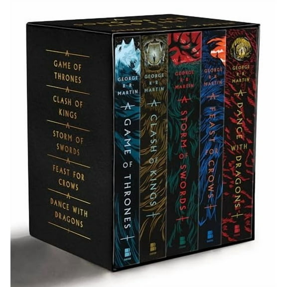 George R. R. Martin's A Game of Thrones 5-Book Boxed Set Song of Ice and Fire Series: A Game of Thrones, A Clash of Kings, A Storm of Swords, A ... A Dance with Dragons A Song of Ice and Fire