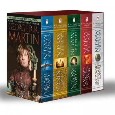 Pre-Owned George R. R. Martin's a Game of Thrones 5-Book Boxed Set (Song of Ice and Fire Series): A Game of Thrones, a Clash of Kings, a Storm of Swords, a Feast for Crows, and a Dance with Paperback