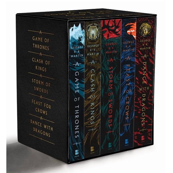 George R. R. Martin's A Game of Thrones 5-Book Boxed Set (Song of Ice and Fire Series) : A Game of Thrones, A Clash of Kings, A Storm of Swords, A Feast for Crows, and A Dance with Dragons