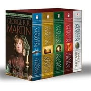George R. R. Martins a Game of Thrones 5-Book Boxed Set Song of Ice and Fire Series A Game of Thrones, a Clash of Kings, a Storm of Swords, a Feast for Crows, and a Dance with Dragons Paperback