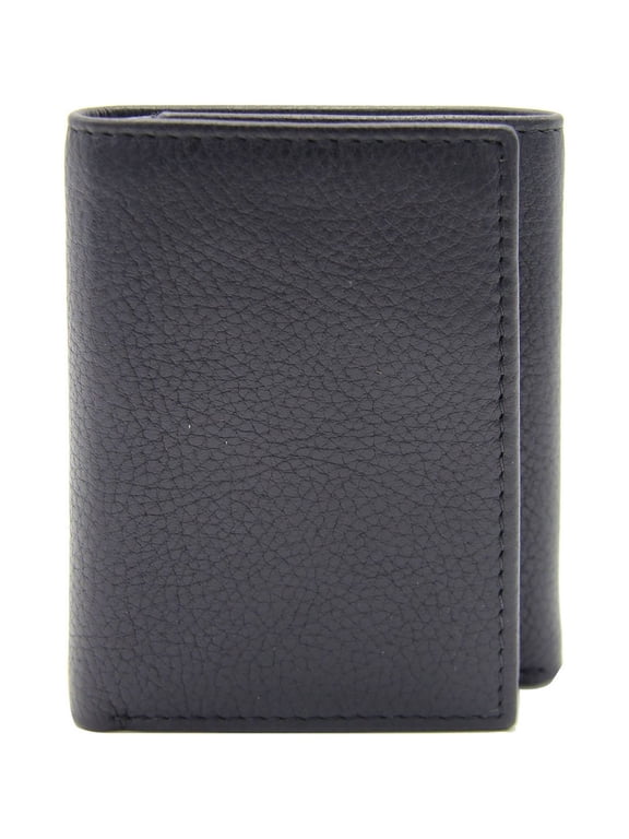 RFID Protected Men Casual Trifold Wallets, Black