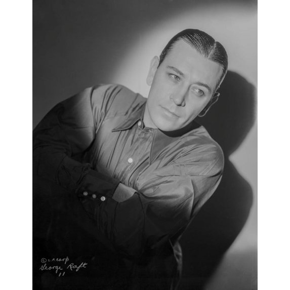 George Raft wearing Tuxedo Black and White Photo Print (24 x 30)
