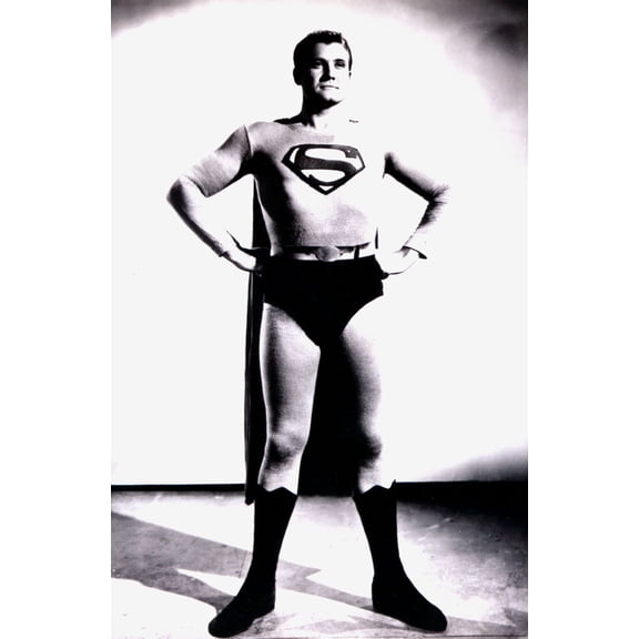 George Reeves Poster 24In x 36In Art Poster 24x36 Multi-Color Square Adults Poster Time