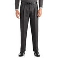 thumbnail image 1 of George Regular Men's Pleated Cuffed Microfiber Dress Pants with Adjustable Waistband, 1 of 2