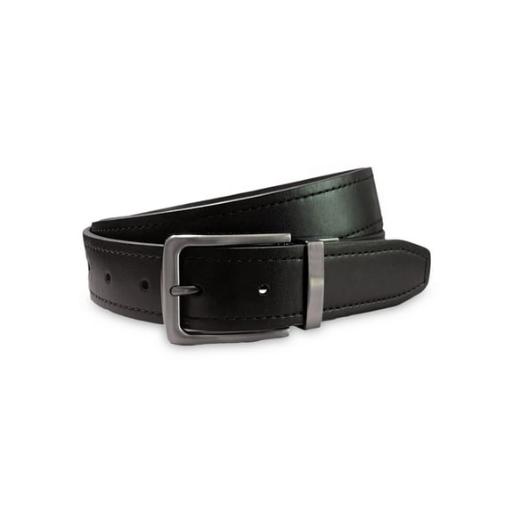 George Reversible Men's Belt, Black, 36